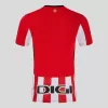 2024 2025 Athletic Club Mens Home Soccer Jersey Red White Stripes