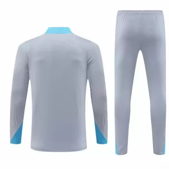 2024 2025 Atletico de Madrid Grey Training Technical Soccer Tracksuit Kit
