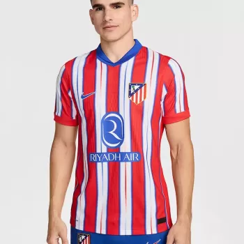 2024 2025 Atletico de Madrid Mens Home Authentic Soccer Jersey Player Version