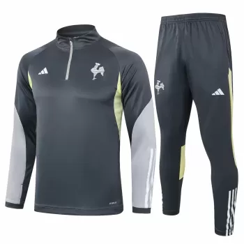 2024 2025 Atletico Mineiro Mens Dark Grey Training Technical Tracksuit