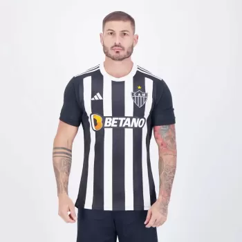2024 2025 Atletico Mineiro Mens Home Soccer Jersey Black White