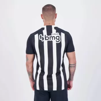 2024 2025 Atletico Mineiro Mens Home Soccer Jersey Black White 2024 2025 Atletico Mineiro Mens Home Soccer Jersey Black White