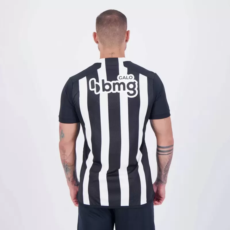 2024 2025 Atletico Mineiro Mens Home Soccer Jersey Black White 2024 2025 Atletico Mineiro Mens Home Soccer Jersey Black White