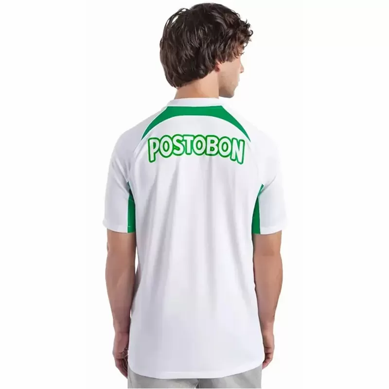 2024 2025 Atletico Nacional Mens Away Soccer Jersey White Green 2024 2025 Atletico Nacional Mens Away Soccer Jersey White Green