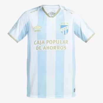 2024 2025 Atletico Tucuman Mens Home Soccer Jersey Sky Blue White