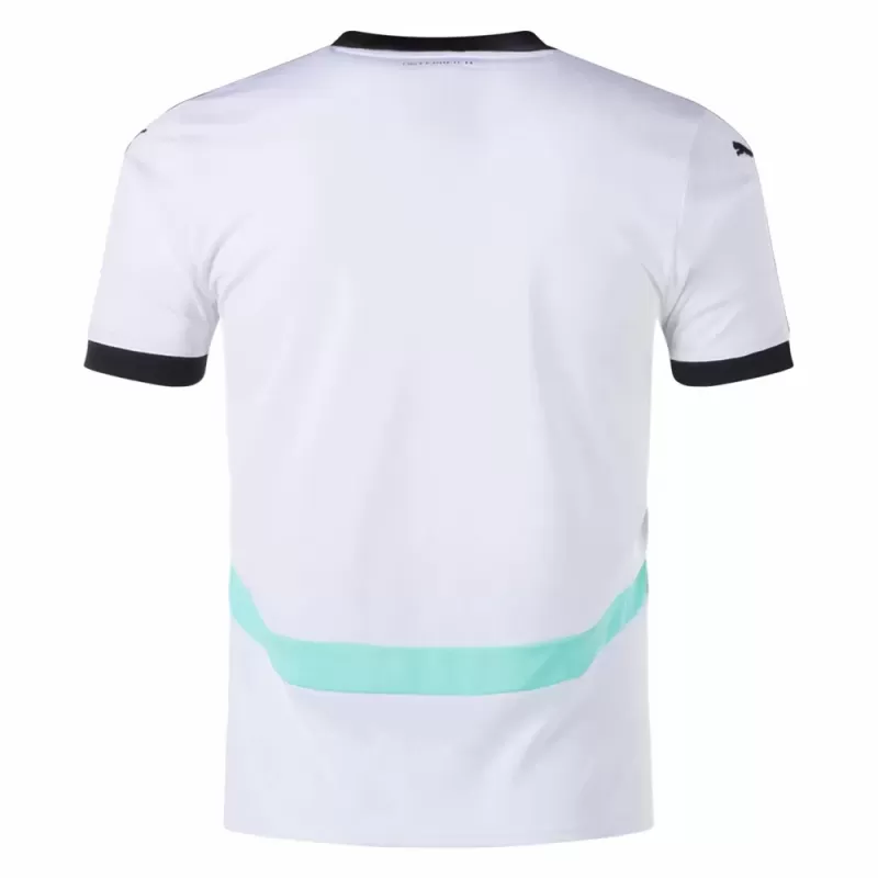 2024 2025 Austria Mens Away Soccer Jersey White Eagle Pattern 2024 2025 Austria Mens Away Soccer Jersey White Eagle Pattern