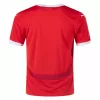 2024 2025 Austria Mens Home Soccer Jersey Red Mountain Pattern