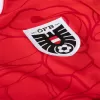 2024 2025 Austria Mens Home Soccer Jersey Red Mountain Pattern