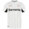 2024 2025 Bayer Leverkusen Mens Away Soccer Jersey White Zigzag