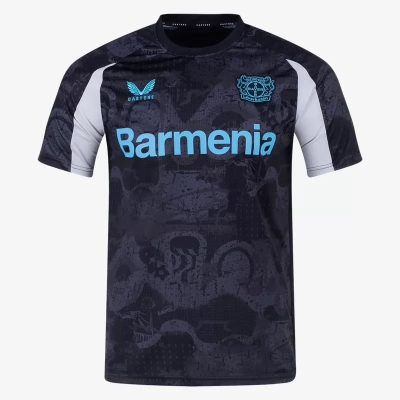 2024 2025 Bayer Leverkusen Mens Third Soccer Jersey Black Graffiti 2024 2025 Bayer Leverkusen Mens Third Soccer Jersey Black Graffiti