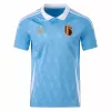 2024 2025 Belgium Mens Away Soccer Jersey Light Blue Comic Style
