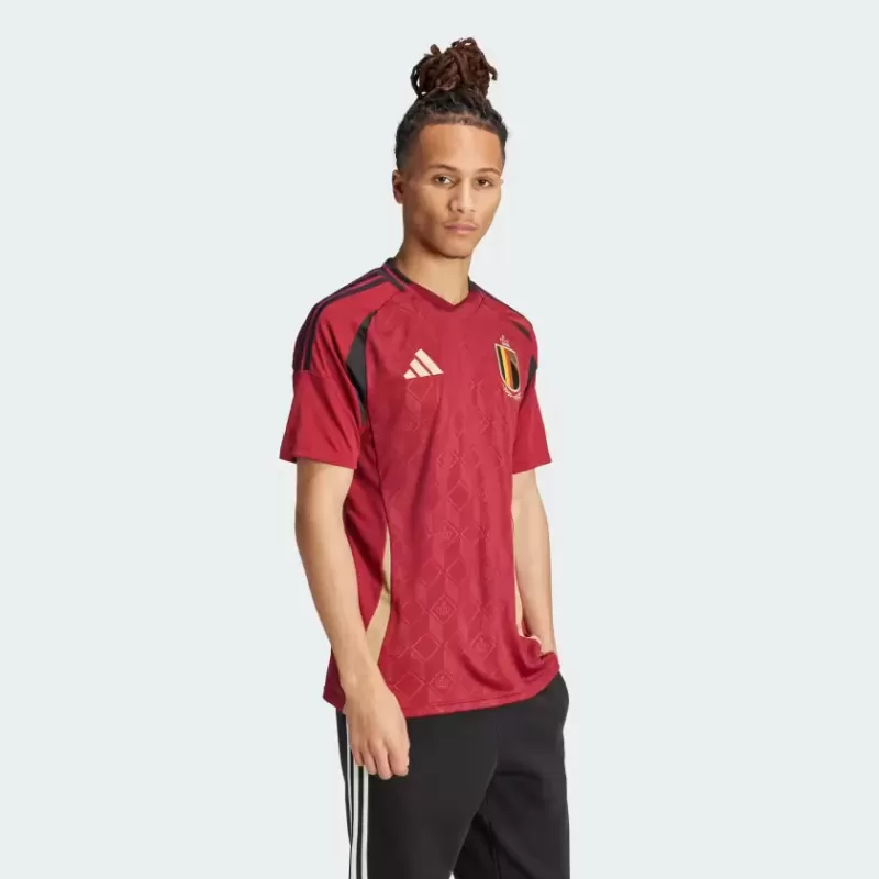 2024 2025 Belgium Mens Home Authentic Soccer Jersey Player Version