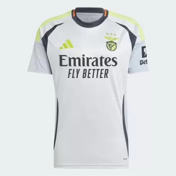 2024 2025 Benfica Mens Third Soccer Jersey Light Grey Digital