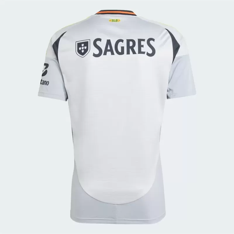2024 2025 Benfica Mens Third Soccer Jersey Light Grey Digital