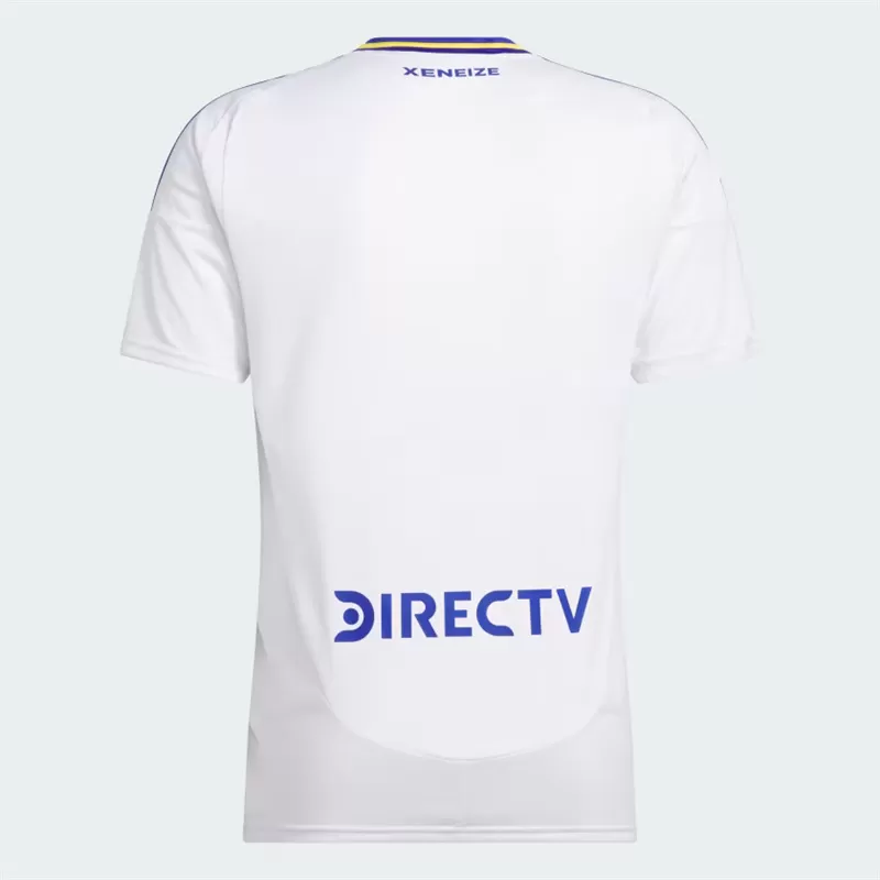 2024 2025 Boca Juniors Mens Away Soccer Jersey White Blue Yellow
