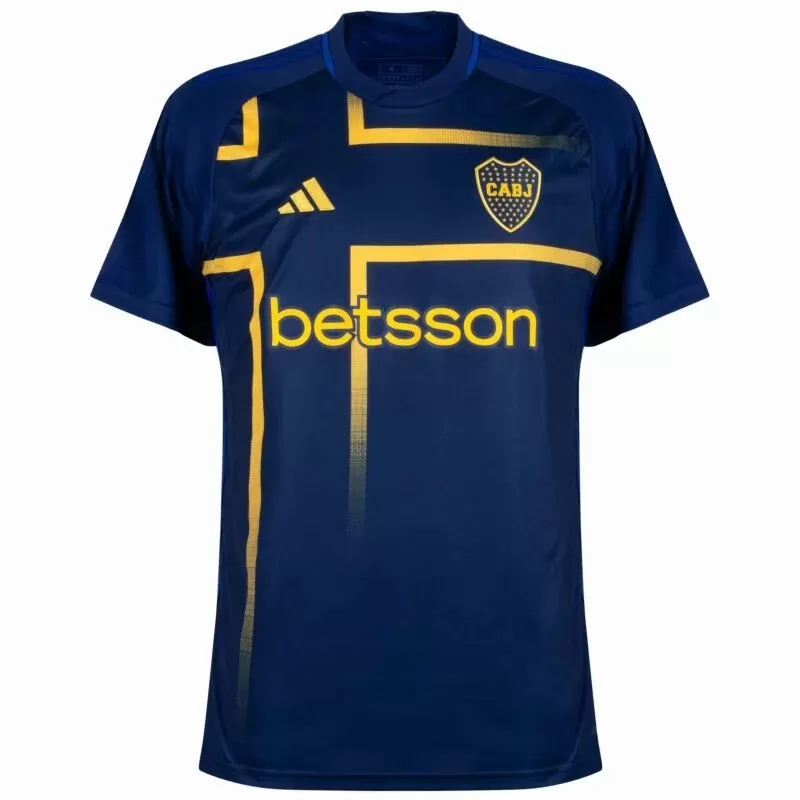 2024 2025 Boca Juniors Mens Third Soccer Jersey Night Sky Gold