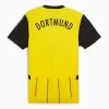 2024 2025 Borussia Dortmund Mens Home Soccer Jersey Yellow Pinstripe