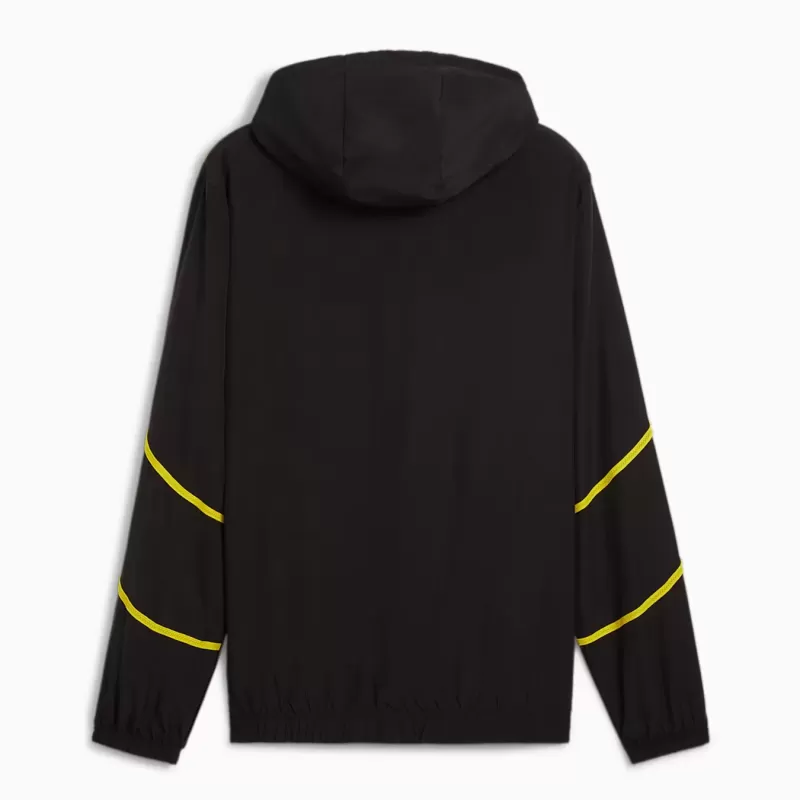 2024 2025 Borussia Dortmund Mens Pre-Match Soccer Jacket Black 2024 2025 Borussia Dortmund Mens Pre-Match Soccer Jacket Black
