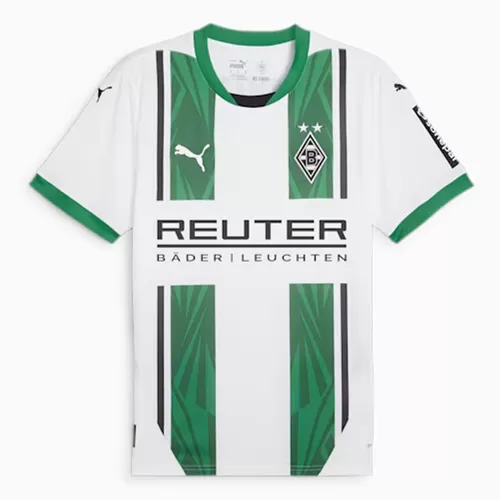 2024 2025 Borussia Monchengladbach Mens Home Soccer Jersey 50 Years UEFA