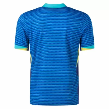 2024 2025 Brazil Mens Away Soccer Jersey Blue Jungle Print