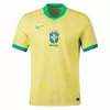 2024 2025 Brazil Mens Home Soccer Jersey Classic Yellow