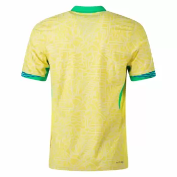 2024 2025 Brazil Mens Home Soccer Jersey Classic Yellow