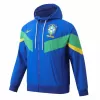 2024 2025 Brazil Mens Hooded Windbreaker Jacket Water Repellent 2024 2025 Brazil Mens Hooded Windbreaker Jacket Water Repellent