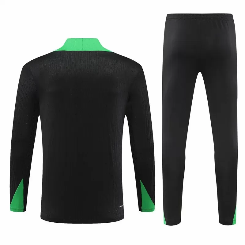 2024 2025 Brazil National Team Mens Black Training Technical Tracksuit Kit