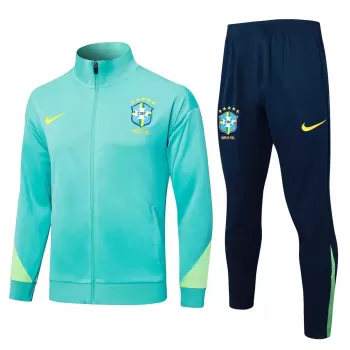 2024 2025 Brazil National Team Mens Green Training Presentation Tracksuit Kit