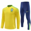 2024 2025 Brazil National Team Mens Yellow Training Technical Tracksuit Kit