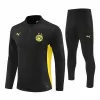 2024 2025 BVB Borussia Dortmund Mens Black Training Technical Soccer Tracksuit Kit 2024 2025 BVB Borussia Dortmund Mens Black Training Technical Soccer Tracksuit Kit