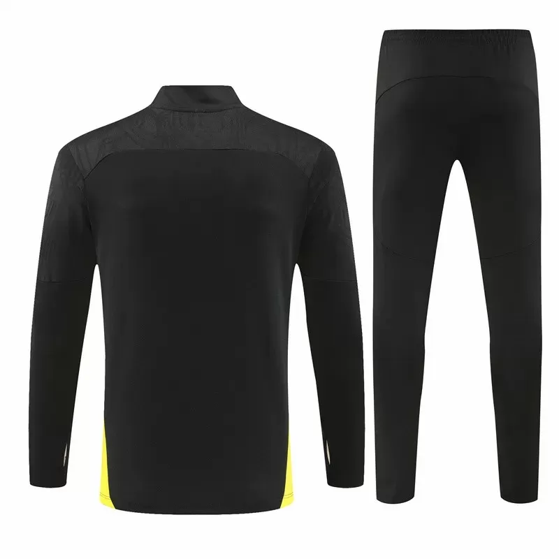 2024 2025 BVB Borussia Dortmund Mens Black Training Technical Soccer Tracksuit Kit 2024 2025 BVB Borussia Dortmund Mens Black Training Technical Soccer Tracksuit Kit