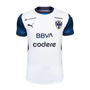 2024 2025 CF Monterrey Mens Away Soccer Jersey White Blue