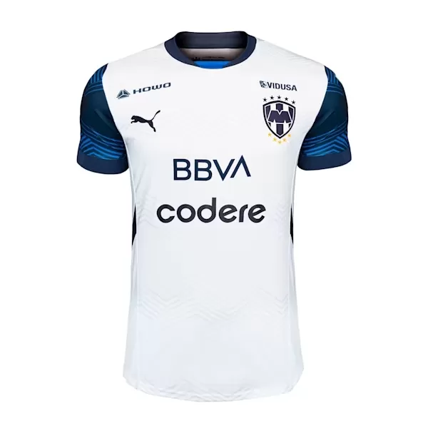 2024 2025 CF Monterrey Mens Away Soccer Jersey White Blue