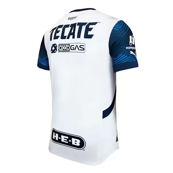 2024 2025 CF Monterrey Mens Away Soccer Jersey White Blue