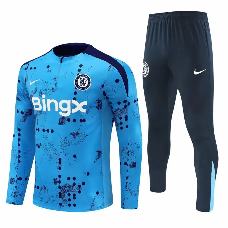 2024 2025 Chelsea Mens Blue Training Technical Soccer Tracksuit Kit 2024 2025 Chelsea Mens Blue Training Technical Soccer Tracksuit Kit