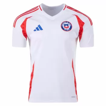 2024 2025 Chile Mens Away Soccer Jersey Andes White