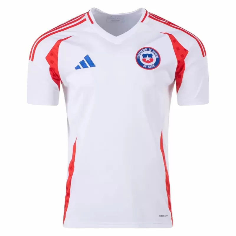 2024 2025 Chile Mens Away Soccer Jersey Andes White