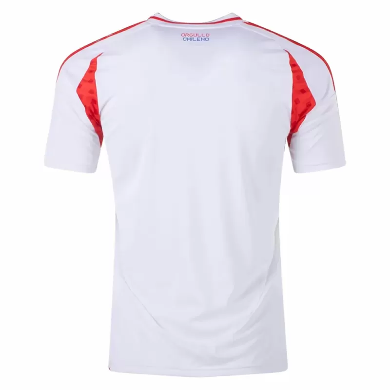 2024 2025 Chile Mens Away Soccer Jersey Andes White