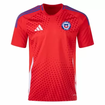 2024 2025 Chile Mens Home Soccer Jersey Red Mosaic Kit