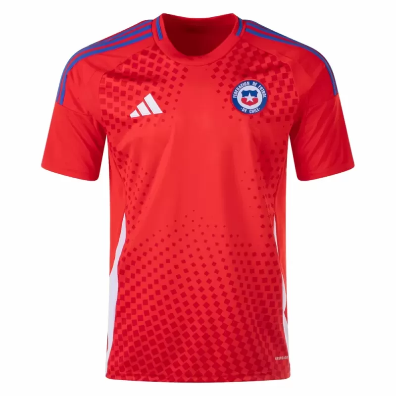2024 2025 Chile Mens Home Soccer Jersey Red Mosaic Kit 2024 2025 Chile Mens Home Soccer Jersey Red Mosaic Kit