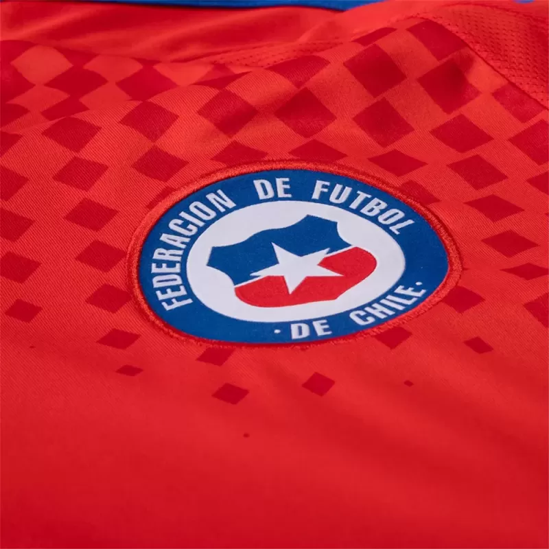 2024 2025 Chile Mens Home Soccer Jersey Red Mosaic Kit 2024 2025 Chile Mens Home Soccer Jersey Red Mosaic Kit