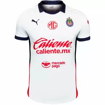2024 2025 Chivas Mens Away Soccer Jersey White Red