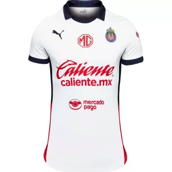 2024 2025 Chivas Womens Away Soccer Jersey White Red