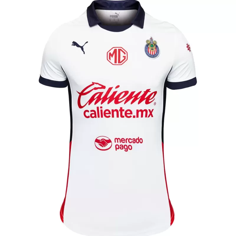 2024 2025 Chivas Womens Away Soccer Jersey White Red