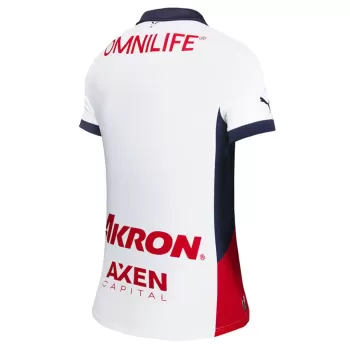 2024 2025 Chivas Womens Away Soccer Jersey White Red 2024 2025 Chivas Womens Away Soccer Jersey White Red