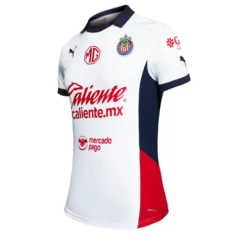 2024 2025 Chivas Womens Away Soccer Jersey White Red