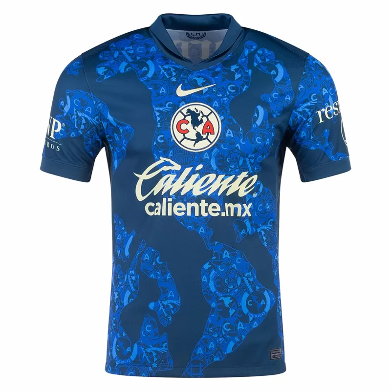 2024 2025 Club America Mens Away Soccer Jersey Map Design 2024 2025 Club America Mens Away Soccer Jersey Map Design