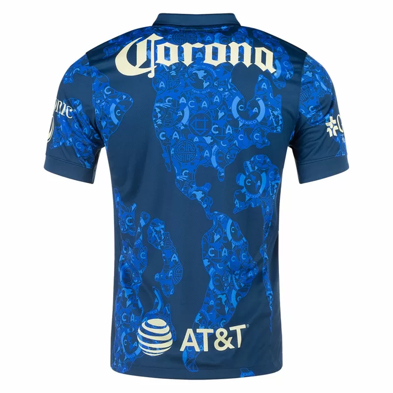 2024 2025 Club America Mens Away Soccer Jersey Map Design 2024 2025 Club America Mens Away Soccer Jersey Map Design