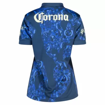 2024 2025 Club America Womens Away Soccer Jersey Map Design 2024 2025 Club America Womens Away Soccer Jersey Map Design